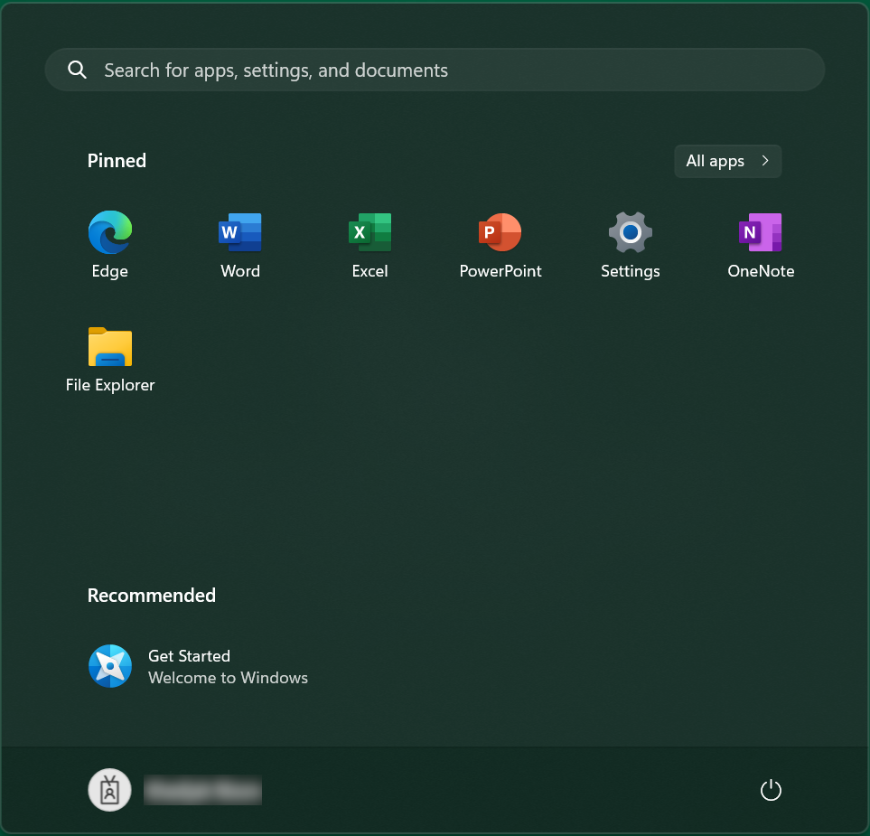 Windows 11 Start Menu