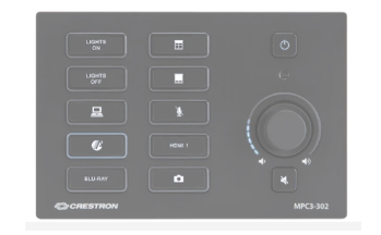 The new Audio Visual controller button interface