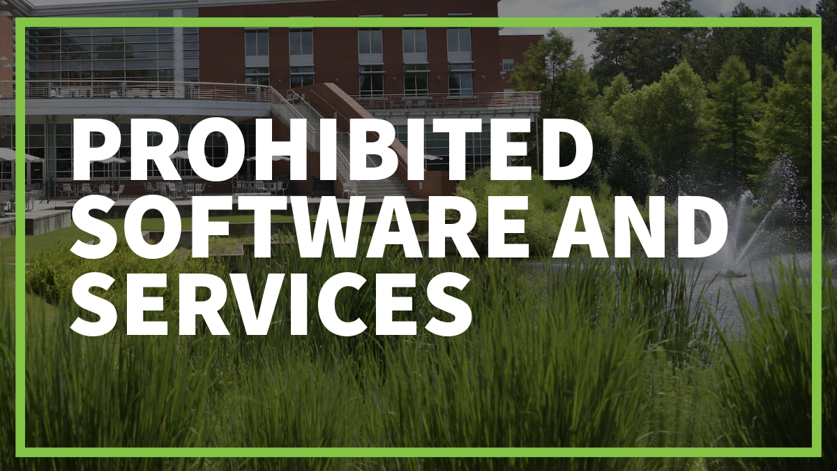 Prohibited Software and Services